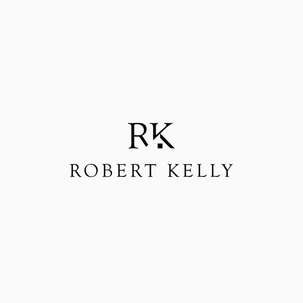 Monogram design with the title 'Luxurious, Sleek, Memorable Real Estate Agent Logo'