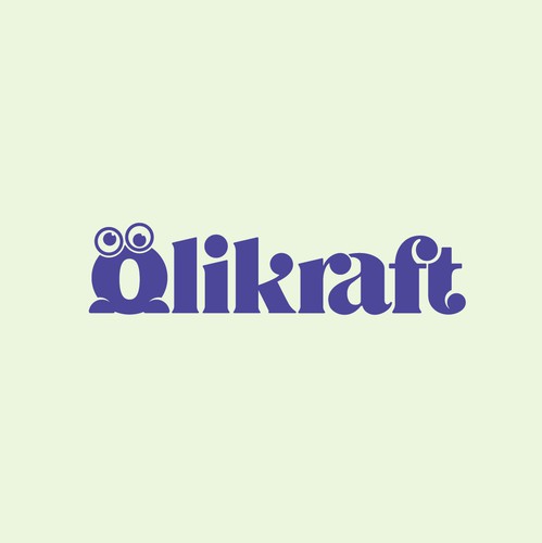 Knitting design with the title 'wordmark + mascot for craft brand'