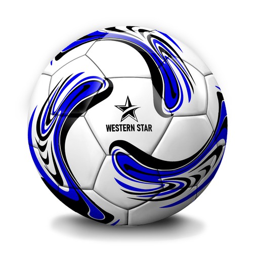 Soccer ball design with the title 'Design A Soccer Ball'