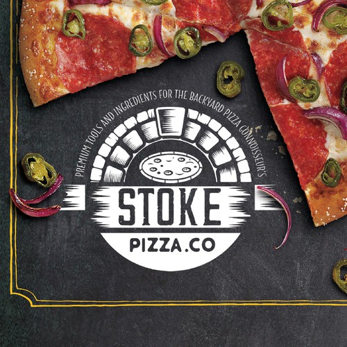 Pizza logo with the title 'Bold Pizzeria Logo '