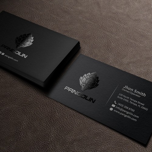 Spot UV design with the title 'Business Card'