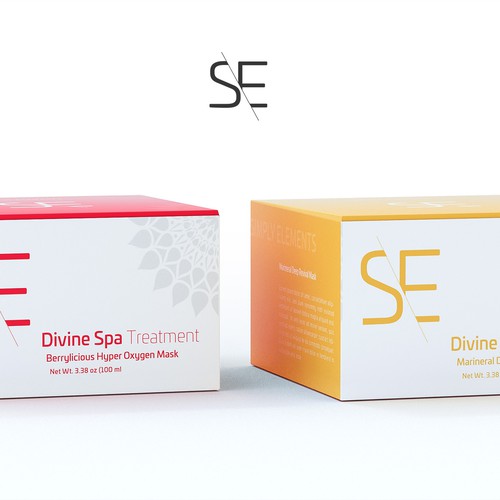 Beauty packaging with the title 'MInimal Packaging For Spa product'