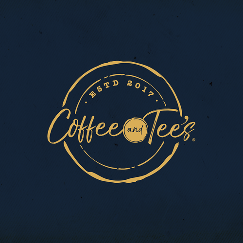 Fashion logo with the title 'Coffee & Tee's'