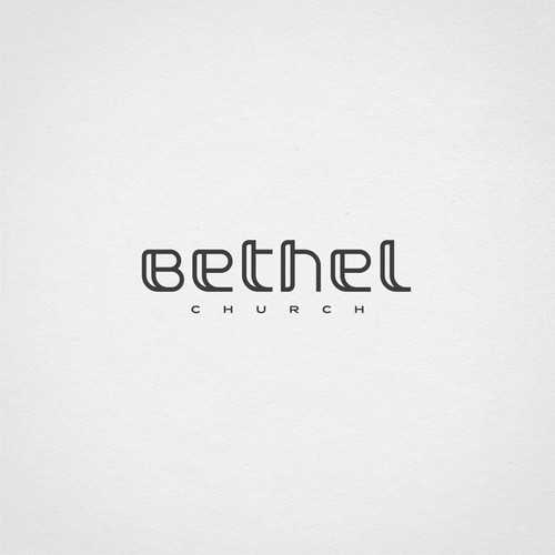 Serenity logo with the title 'Hand lettering wordmark logo for a large, growing church'