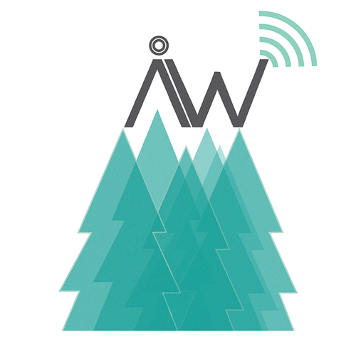 Crisp logo with the title 'fresh logo based on the swedish forests'