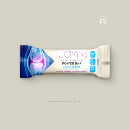 Breakfast food packaging with the title 'Power Bar packaging'