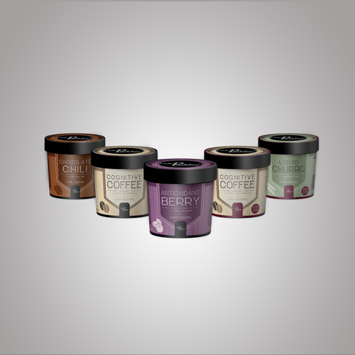 Color label with the title 'Fun and healthy Chia Pudding'