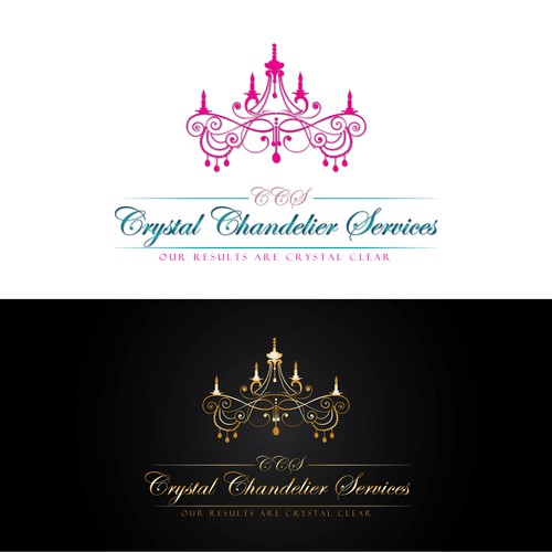 Chandelier logo with the title 'Create the next logo for Crystal Chandelier Services'