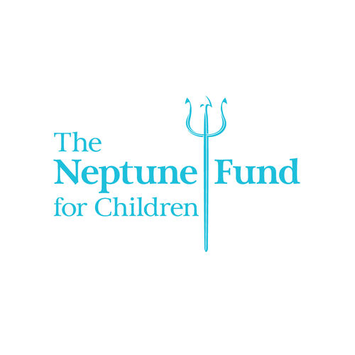 Trident logo with the title 'Logo for "The Neptune Fund for Cildren"'