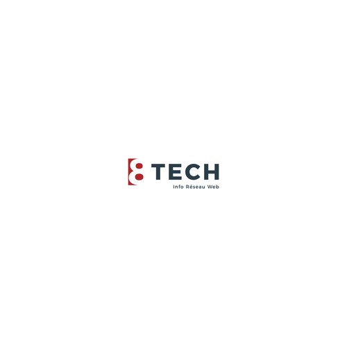 Computer brand with the title '8Tech logo'