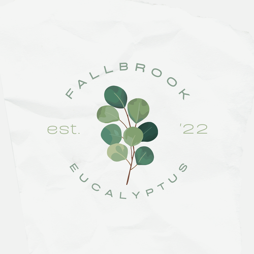 Subtle logo with the title 'Logo concept for Eucalyptus Store'