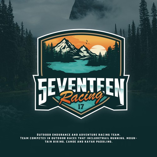 Rustic-modern design with the title 'Adventure Race Team'