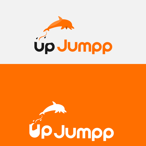 Orange logo with the title 'Job fairs suck. We are the alternative and we need a logo!'