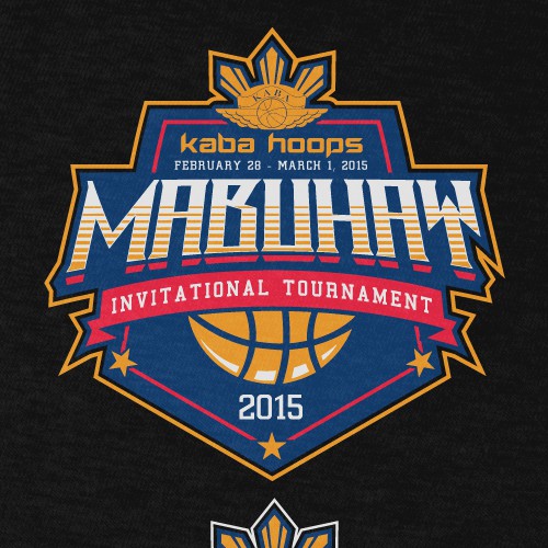 Basketball t-shirt with the title 'KABA HOOPS TORNAMENT SHIRT'