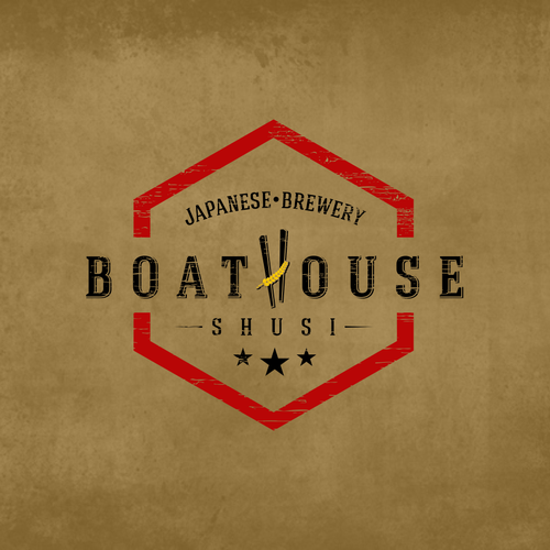 Sushi design with the title 'Create the next logo for Boathouse Sushi Japanese Brewery'