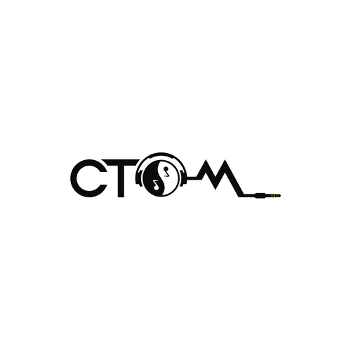 Headphone logo with the title 'CTOM'