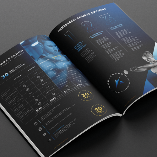 Editorial design with the title 'Pricing sheet design document sample.'
