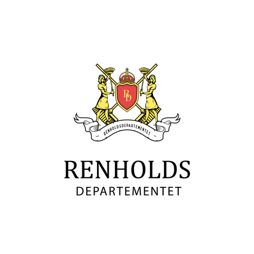 Medieval logo with the title 'Classic logo for Renhold Departementet'