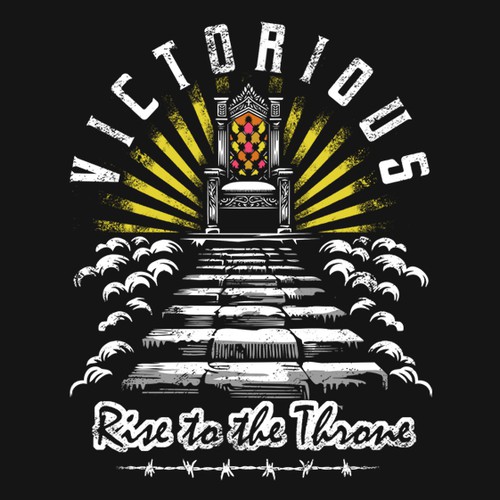 Religious t-shirt with the title 'Victorious'