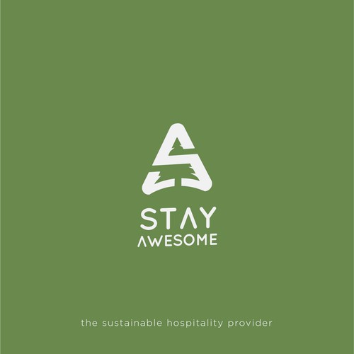 Travel brand with the title 'Stay Awesome concept'