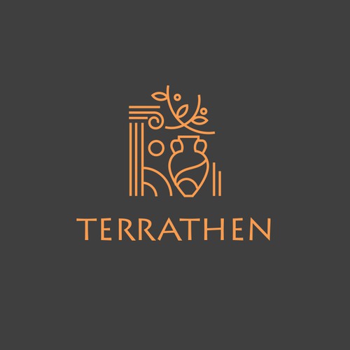 Olive design with the title 'Terrathen'