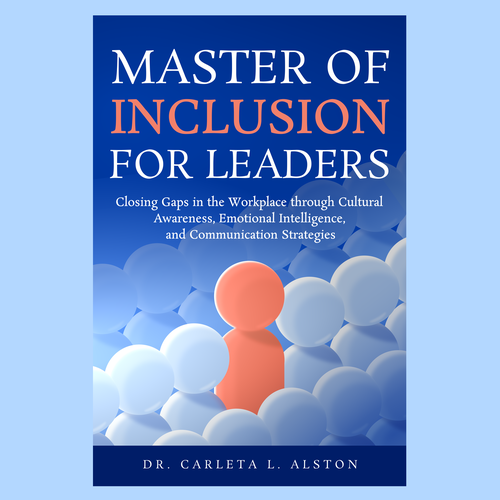 Leadership book cover with the title 'Professional bookcover design for leadership'