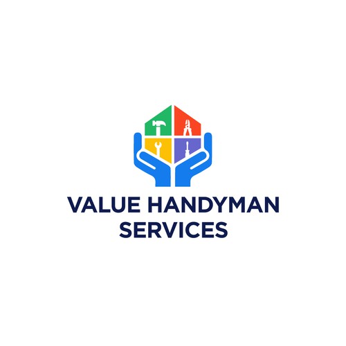 Toolbox design with the title 'logo for handyman services'