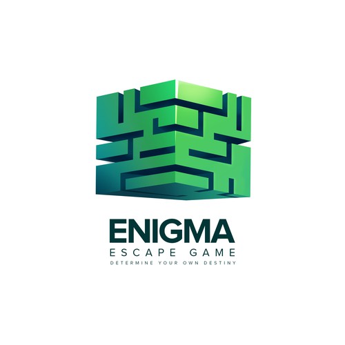 Game brand with the title '3D Logo Concept for Escape Game '