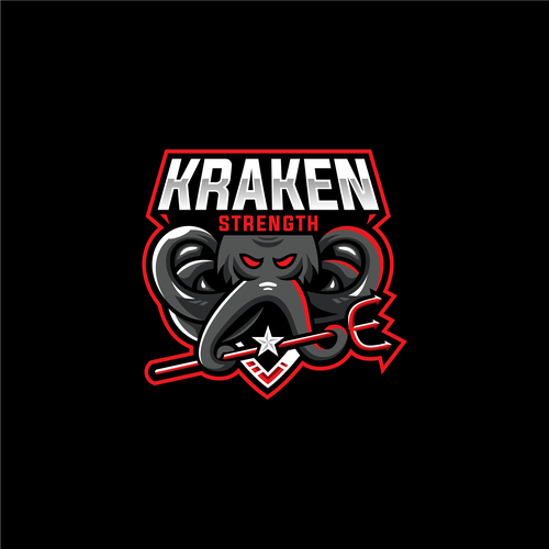 Kraken logo with the title 'KRAKEN LOGO'