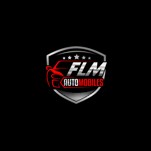 Sports car logo with the title 'automotive logo design'
