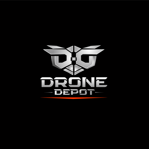 Drone logo with the title 'drone technology logo'