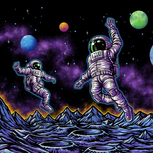 cool astronaut art