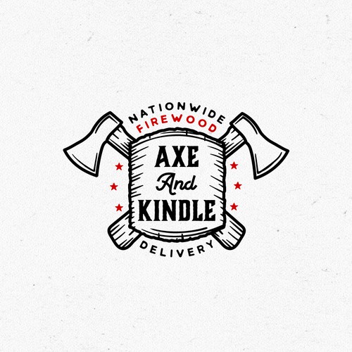 Axe design with the title 'Logo design'