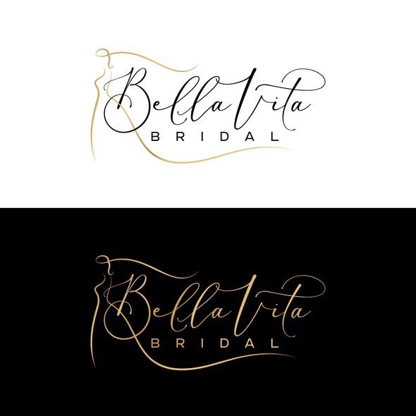 Wedding logo with the title 'BellaVita logo'