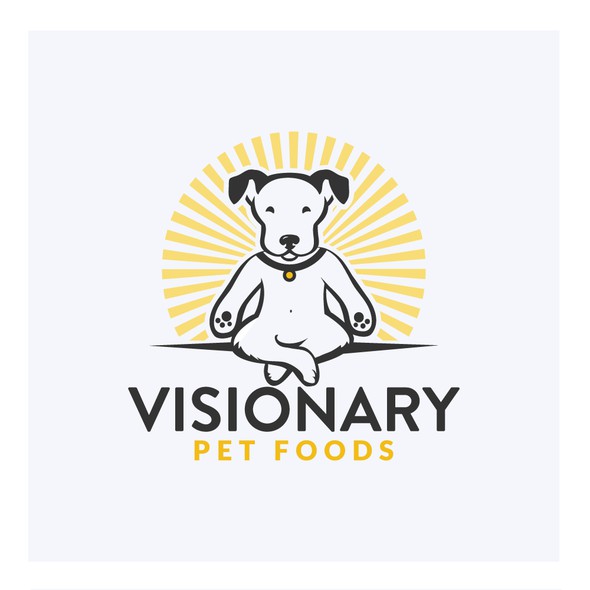 Guru design with the title 'Pet food logo'
