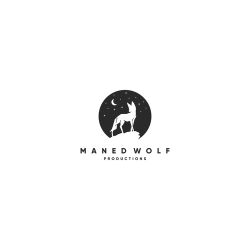 Fabulous logo with the title 'Manned Wolf'
