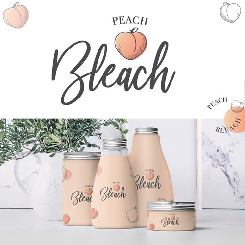 Peach logo with the title 'Peach Bleach'