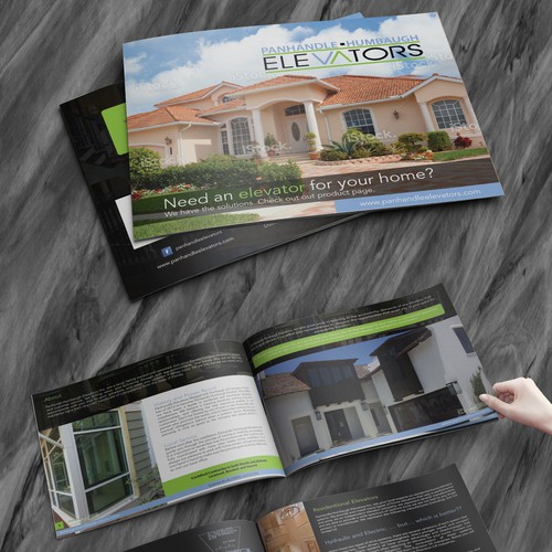 Remodeling design with the title 'Would like a booklet to show case our company '