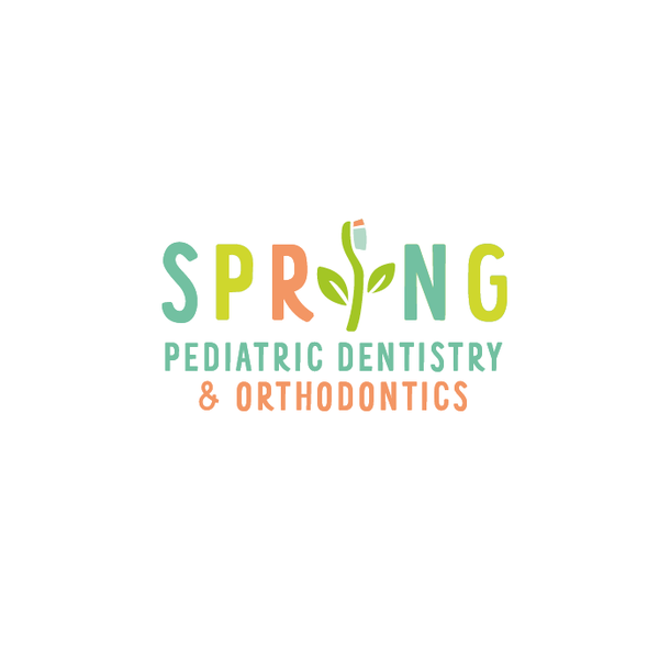 Toothbrush design with the title 'Spring Pediatric Dentistry'