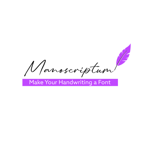 Writing logo with the title 'Logo for a Font Creation Service'