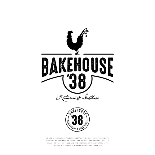 Class logo with the title 'Vintage logo for Bakehouse '38'
