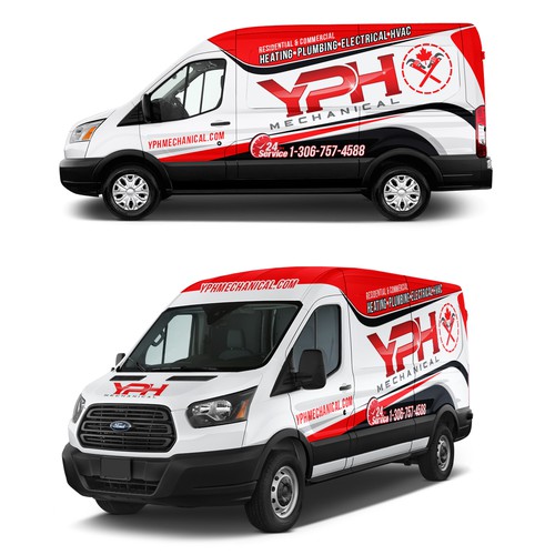 Commercial design with the title 'full wrap for YPH mechanical'