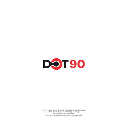 O design with the title 'DOT 90'