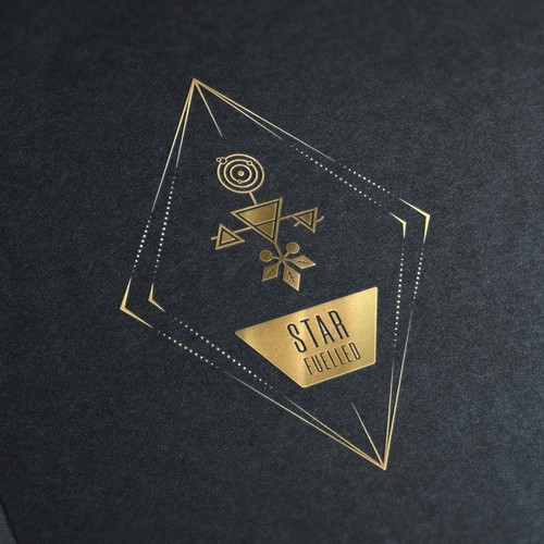 Alchemy design with the title 'Unique logo for new and rare health supplement'