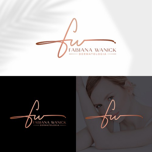 Aesthetic brand with the title 'Fabiana Wanick - Dermatologia'