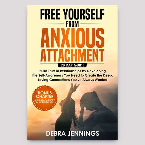 Relationship book cover with the title 'Book Cover for Anxious Attachment'