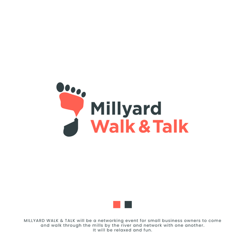 Conversation logo with the title 'Fun and Unique Logo for an Event in the Millyard'