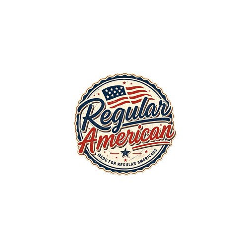 Patriot logo with the title 'Regular American logo design'