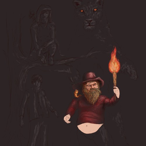 Human figure design with the title 'Bring to life the charismatic characters, and trodd along on The Great Adventure !!'