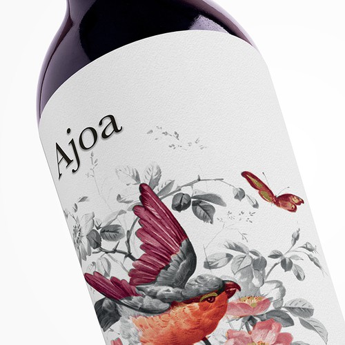 Packaging label with the title 'Sweet Wine Label'